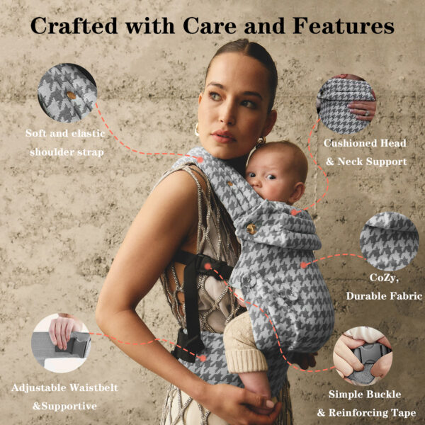 Ergonomiška nešioklė kūdikiams ir naujagimiams EasyMom
