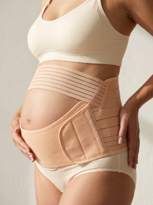 Rinkinys nėščiosioms 3in1 EasyMom – diržas, liemenėlė ir kelnaitės
